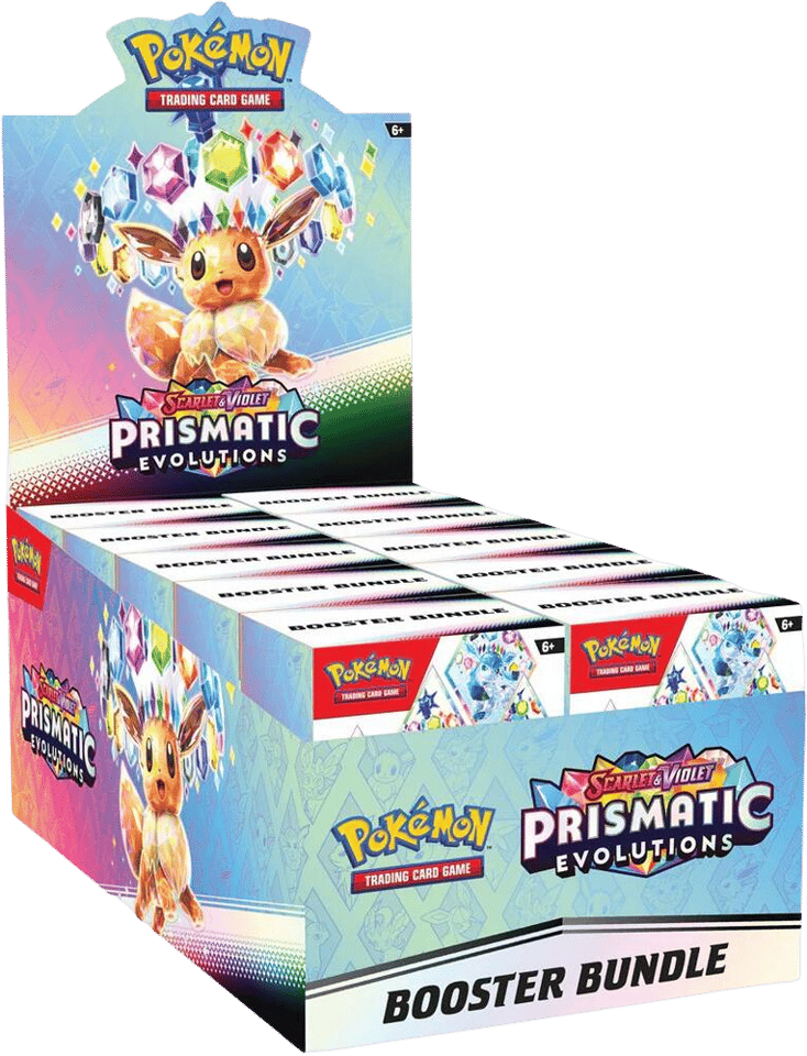 Prismatic Evolutions Booster Bundle Display